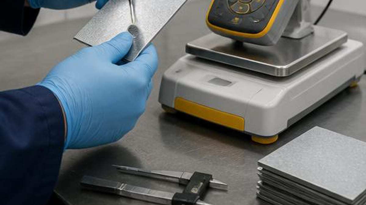 Generic quality-control inspection of galvanized steel sheet samples