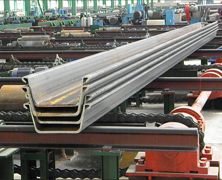 steel sheet pile machine