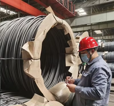 Steel wire rod bundle packing