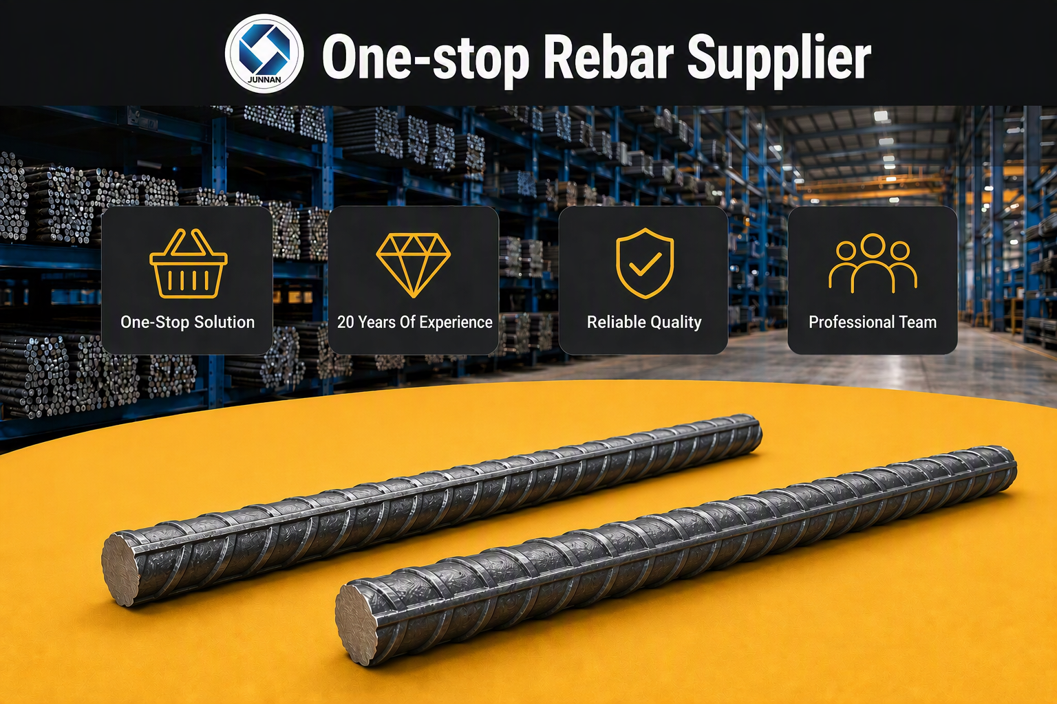 Deformed steel bar (rebar)