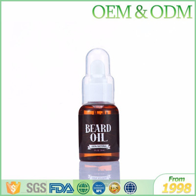 Factory directly 30ml dropper bottle package beard oil private label amber bottle beard oil organic