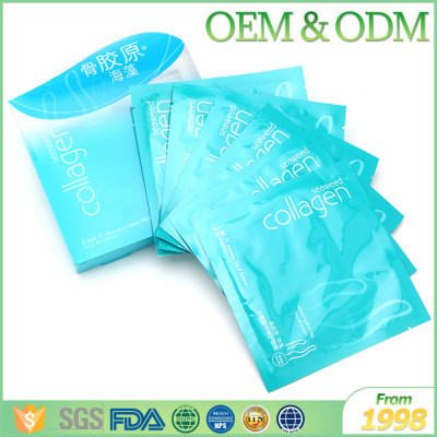 Competitive price skin care facial mask anti-wrinkle & moisture seaweed crystal face collagen mask