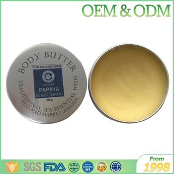 Private label effective natural body cream skin care butter wholesale body butter