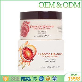 OEM ODM organic almond and honey body souffle organic moroccan argan oil body souffle vitamin E
