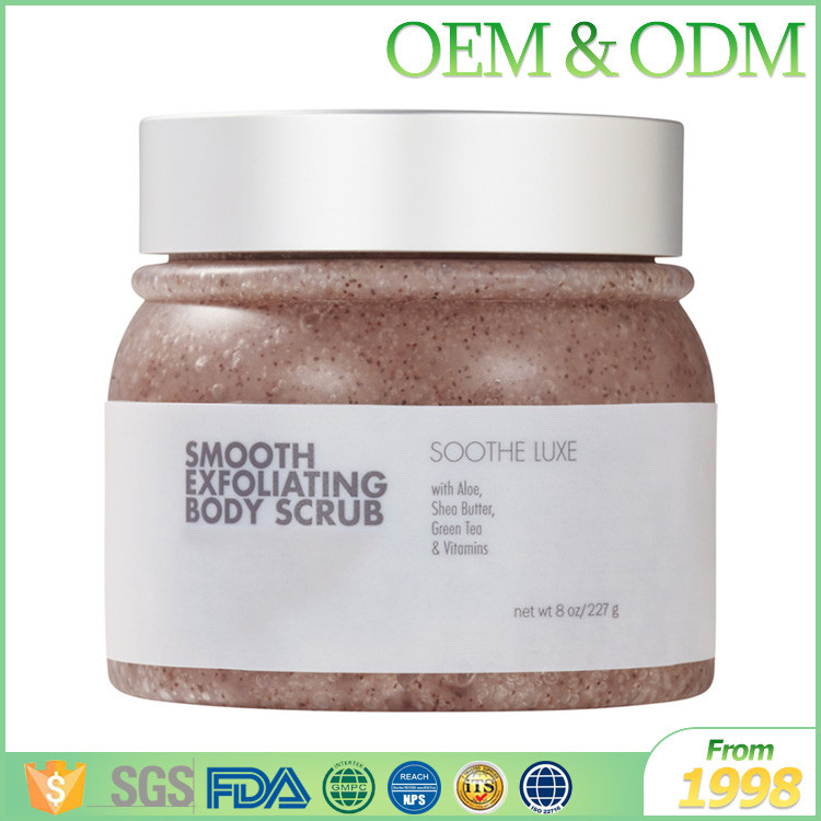 Free sample natural body scrub with brown sugar body scrub with coffee
