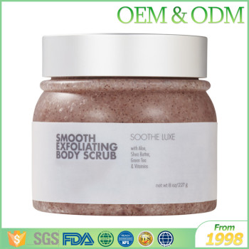 Free sample natural body scrub with brown sugar body scrub with coffee