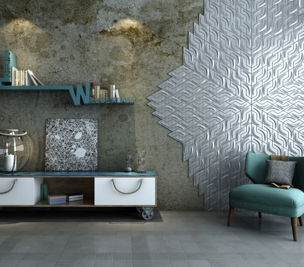 3D Peel and Stick Tiles PU Leather Wall Sticker Soft Leather Wall Panels Hexagon