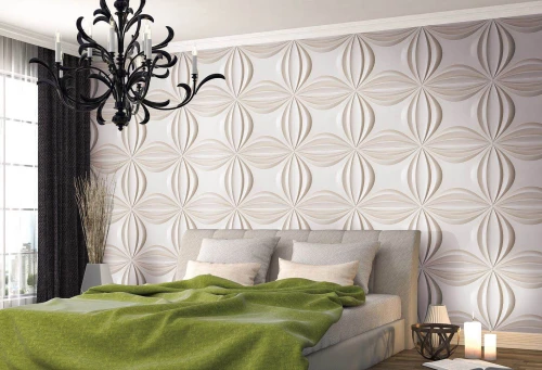 High Class Hotel Interior Embossed Effect 3d art soft wall panels from factory