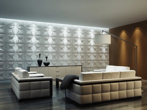 High Class Hotel Interior Embossed Effect 3d art soft wall panels from factory