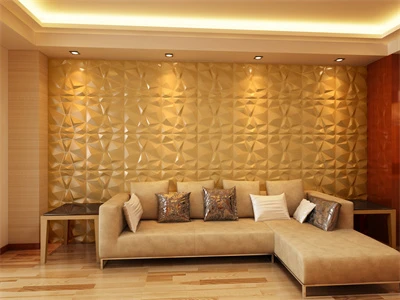 Diamond design Modern design 3d board leather tiles 3d art design wallpanel