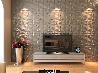 Diamond design Modern design 3d board leather tiles 3d art design wallpanel