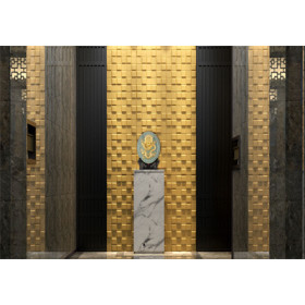 Luxury home decor 3d wall tiles for interior design art 3d leather tiles