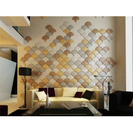 BOCAS FASHION interior decor home wall and ceiling material fan shape wall panel