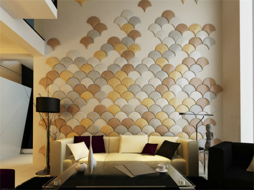 BOCAS FASHION interior decor home wall and ceiling material fan shape wall panel
