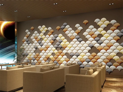 BOCAS FASHION interior decor home wall and ceiling material fan shape wall panel