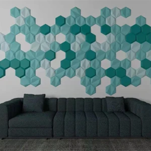 Top design hexgon shape 3D decorative panels home interior wall design panel