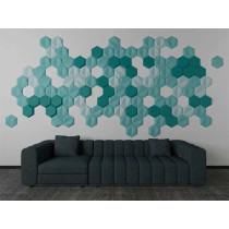 Top design hexgon shape 3D decorative panels home interior wall design panel