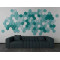 Top design hexgon shape 3D decorative panels home interior wall design panel