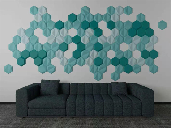 Hot selling hexgon shape 3D decorative panels home interior wall design/ceiling design board