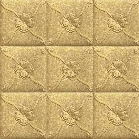 70*70cm square shape waterproof leather wall panel home designs