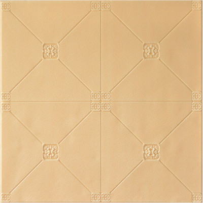 70*70cm square shape waterproof leather wall panel home designs