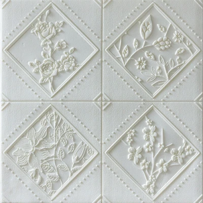 70*70cm square shape waterproof leather wall panel home designs