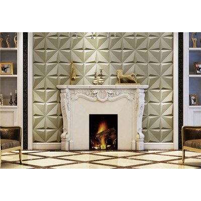 600X600MM Square shape 3d surface pu leather wall tiles/ceiling