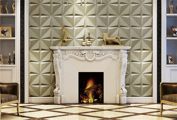 600X600MM Square shape 3d surface pu leather wall tiles/ceiling