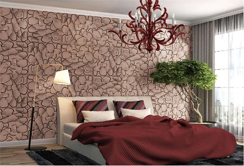 Environmental protection design 3d design TV bedside background wall