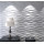 Wave design 600x600mm leather panel soft wall & ceiling covering