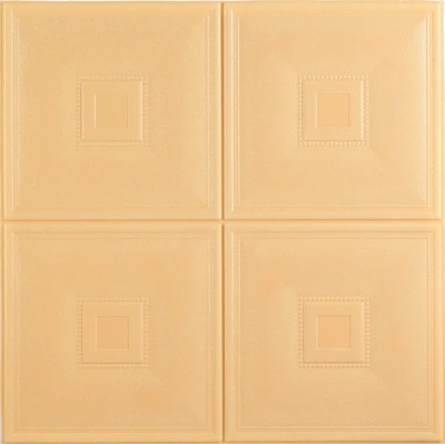 70*70cm square shape waterproof leather wall panel home designs