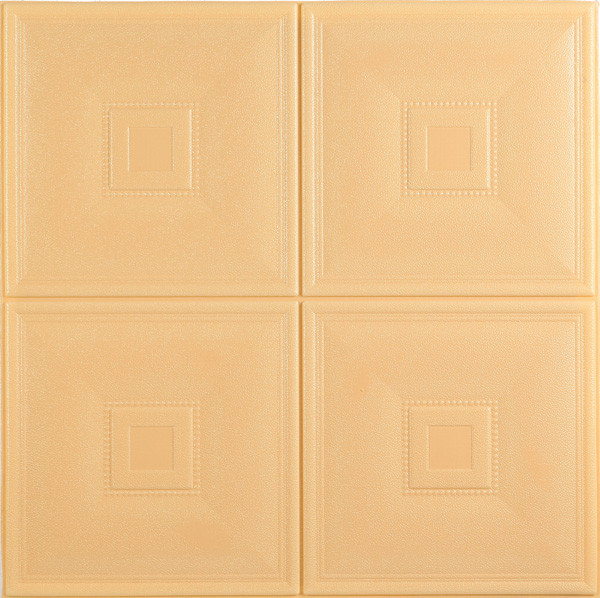 70*70cm square shape waterproof leather wall panel home designs
