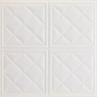 70*70cm square shape waterproof leather wall panel home designs