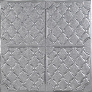 70*70cm square shape waterproof leather wall panel home designs