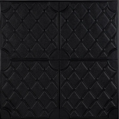70*70cm square shape waterproof leather wall panel home designs