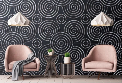 Modern Style Waterproof Smoke-Proof 3d art soft wall panels from factory