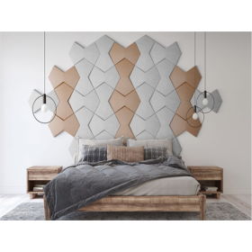Luxury 3d leather tiles wall board decorate home design