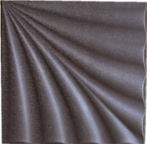 Luxury decoration for hotel lobby & Listed company Shell shape white wall decoration board