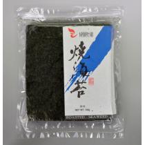 Senetsu Yaki Nori Seaweed Half Cut for Sushi Rolling (Half Size 50 Sheets)