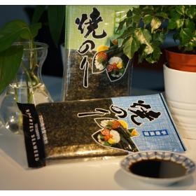 Chitsuruya Roasted Seaweed Hand Roll Temaki Premium Sushi Nori (2 Cut*20pcs)