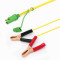 Green SAE to red and black alligator clips car battery jumper starter cable
