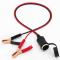 cigar female car battery jumper cables with alligator clips