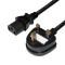 UK Plug to IEC C13 Power Cord Cable
