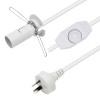 Australia SAA approved plug e14 salt lamp power cord with dimmer