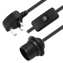 UK BS1363 plug power cord with inline switch