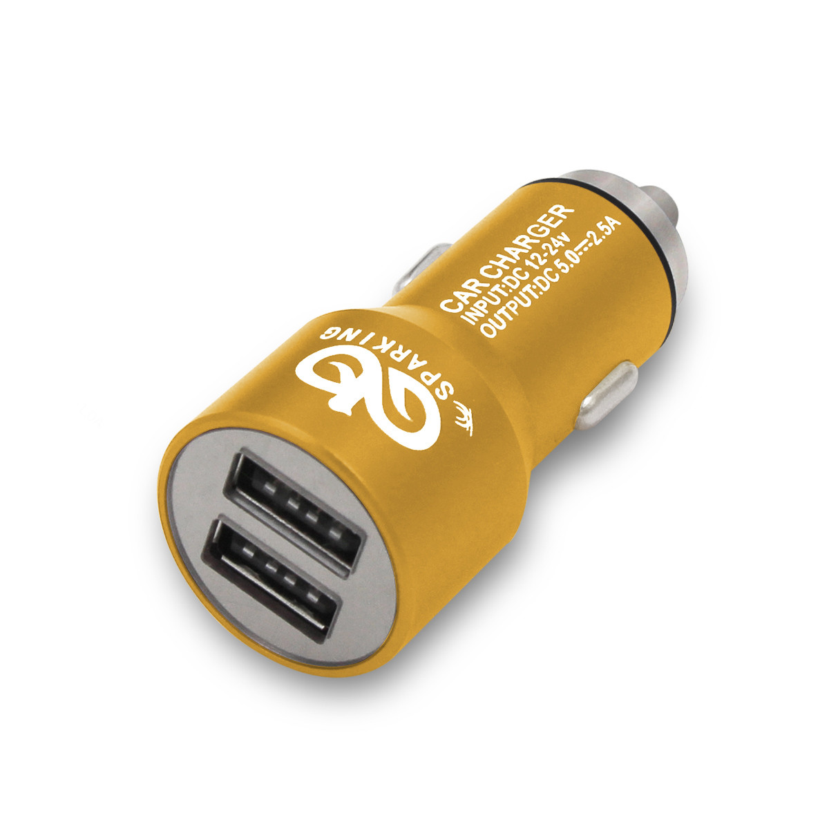 mini high performance dual car USB charger with over chargeing protection