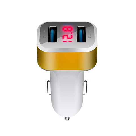 high quality dual car USB charger with over voltage protection
