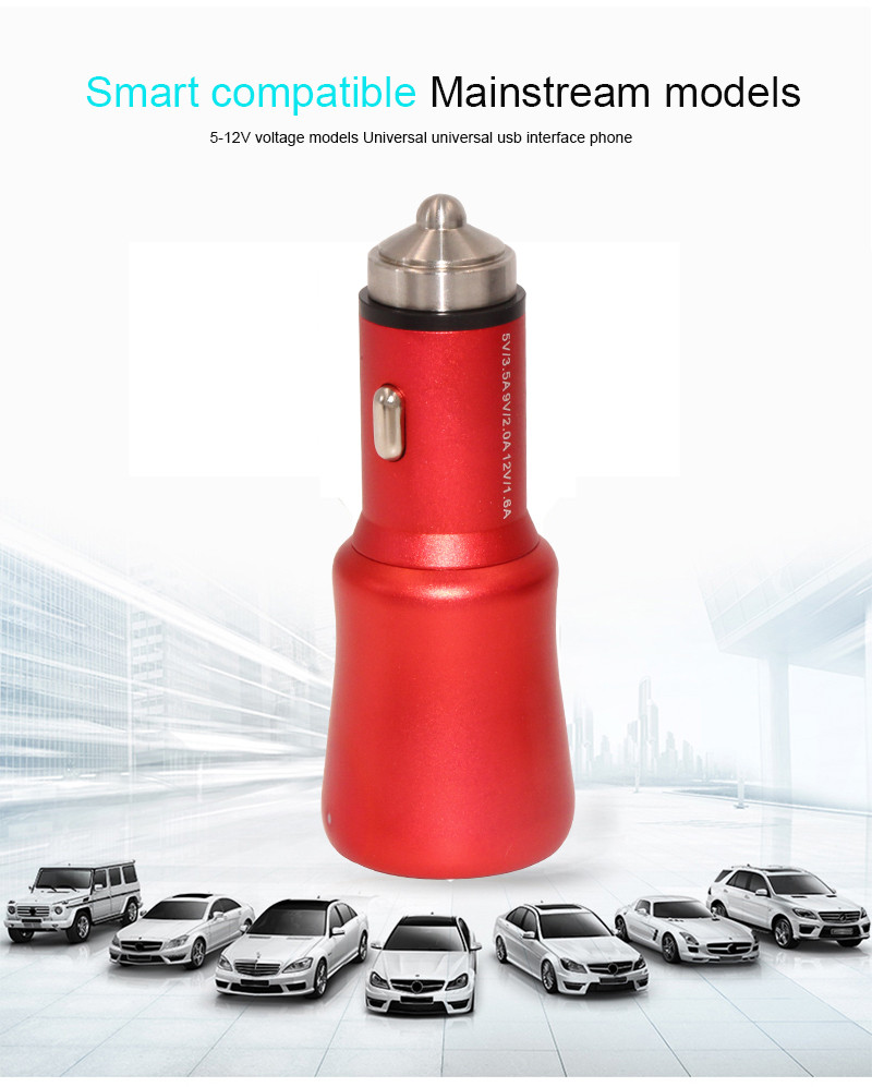 Fast Charging smart electric DC12-24V usb car charger support QC2.0/3.0