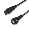 factory wholesale european 3pin plug to IEC320 C5 AC power cord