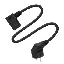 Quality laptop charger,Standard EU 3P plug to Right Angle IEC C13 power cord